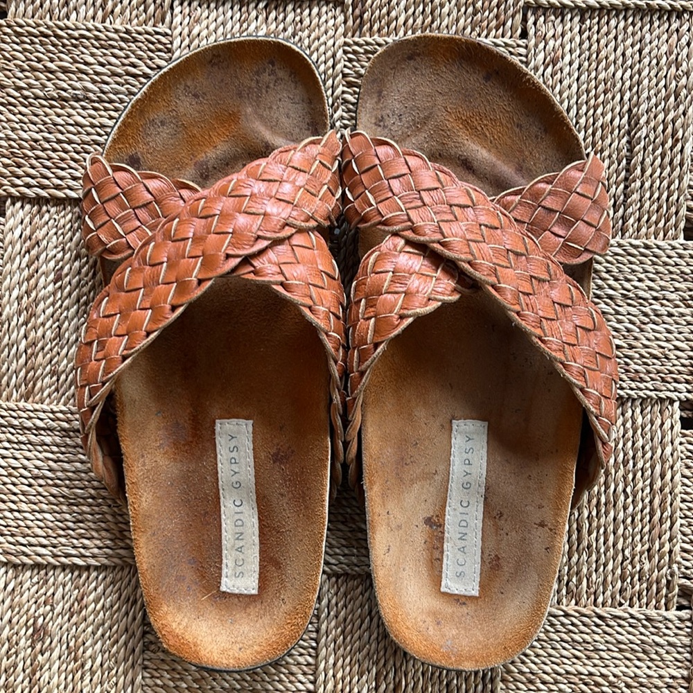 Scandic Gypsy STOCKHOLM WOMENS SANDAL TAN size 37 similar to Birkenstocks